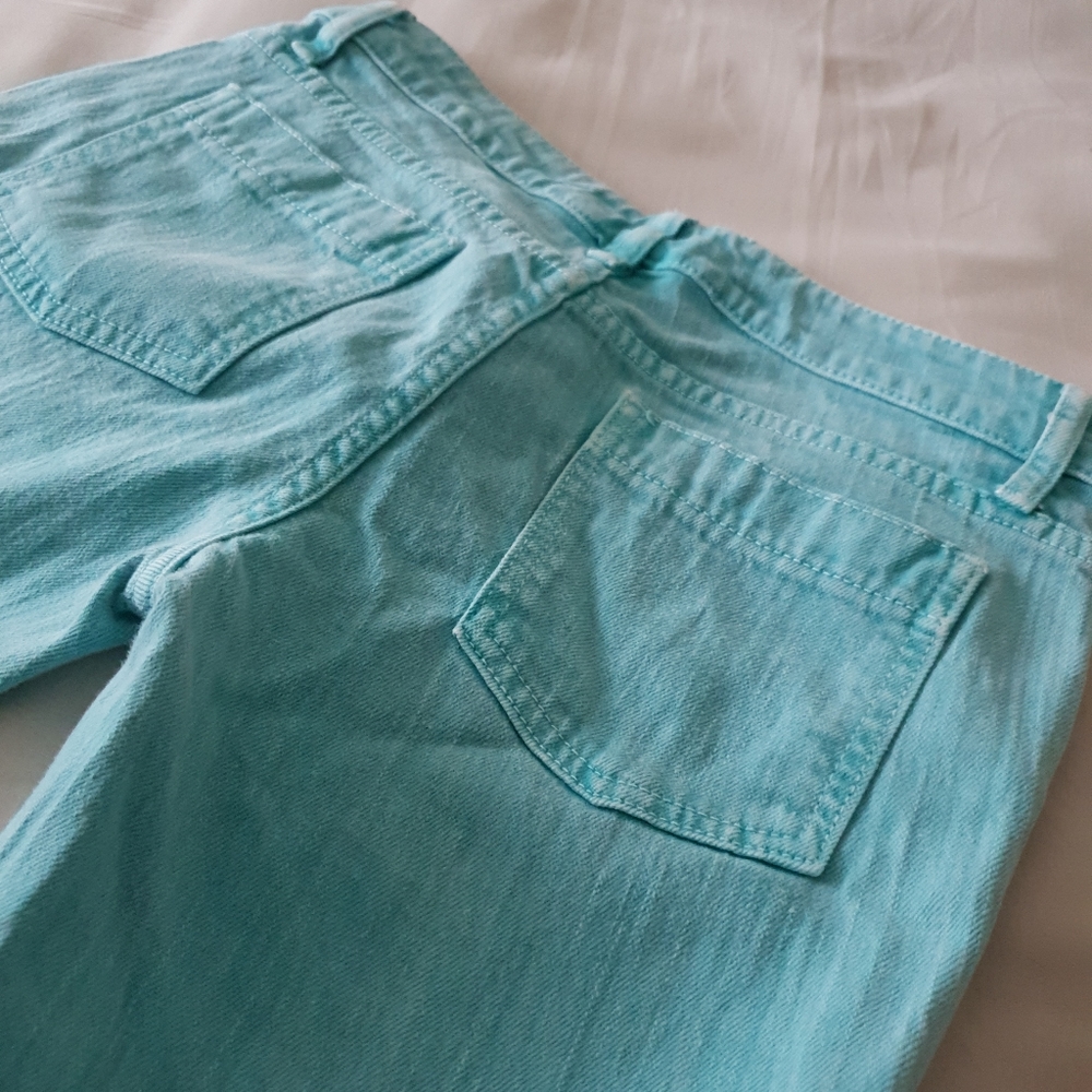 Car-Mar Turquoise Jeans, Crop Style